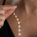 BUTTERFLY LINE HALSKETTE | 925 SILBER
