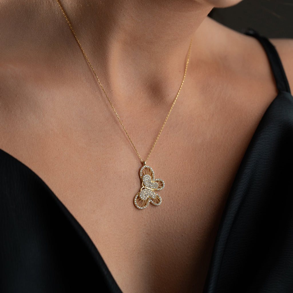 WONDERFULL BUTTERFLY HALSKETTE | 925 SILBER
