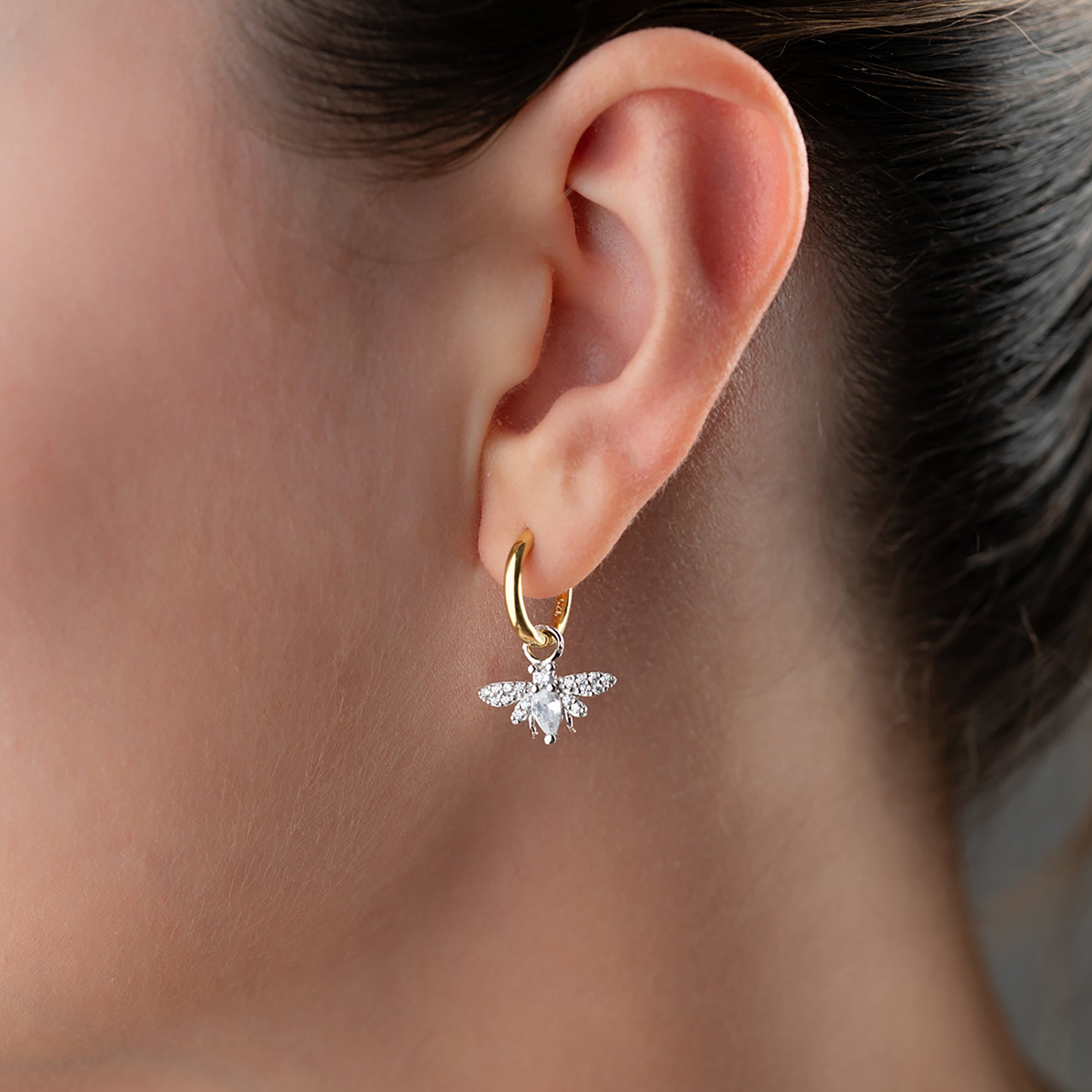 BEE PEARL OHRRINGE aus 925 Silber - Eleganter Ohrringe - AURIME