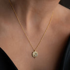 BUTTERFLY DAISY HALSKETTE | 925 SILBER