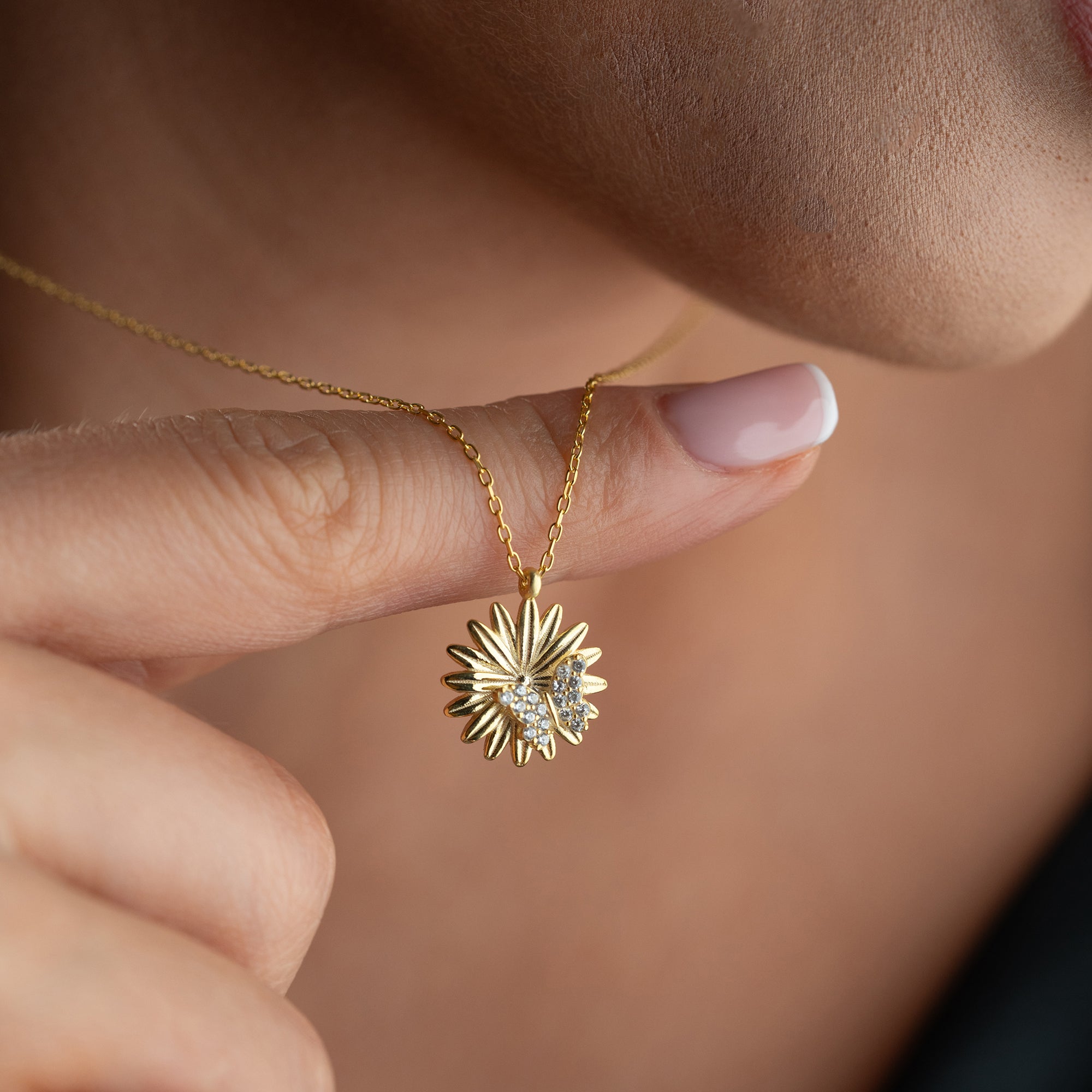BUTTERFLY DAISY HALSKETTE | 925 SILBER
