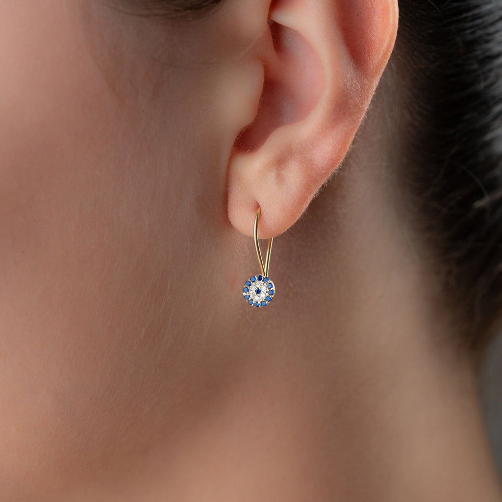 MINI NAZAR OHRRING aus 925 Silber - Eleganter Ohrringe - AURIME