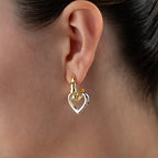 TOTI HEART OHRRINGE aus 925 Silber - Eleganter Ohrringe - AURIME