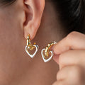 Silberne TOTI HEART Ohrringe aus 925er Silber von AURIME, detailreiche Herz-Designs, elegante Damenohrringe