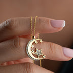 MOON STERN HALSKETTE | 925 SILBER