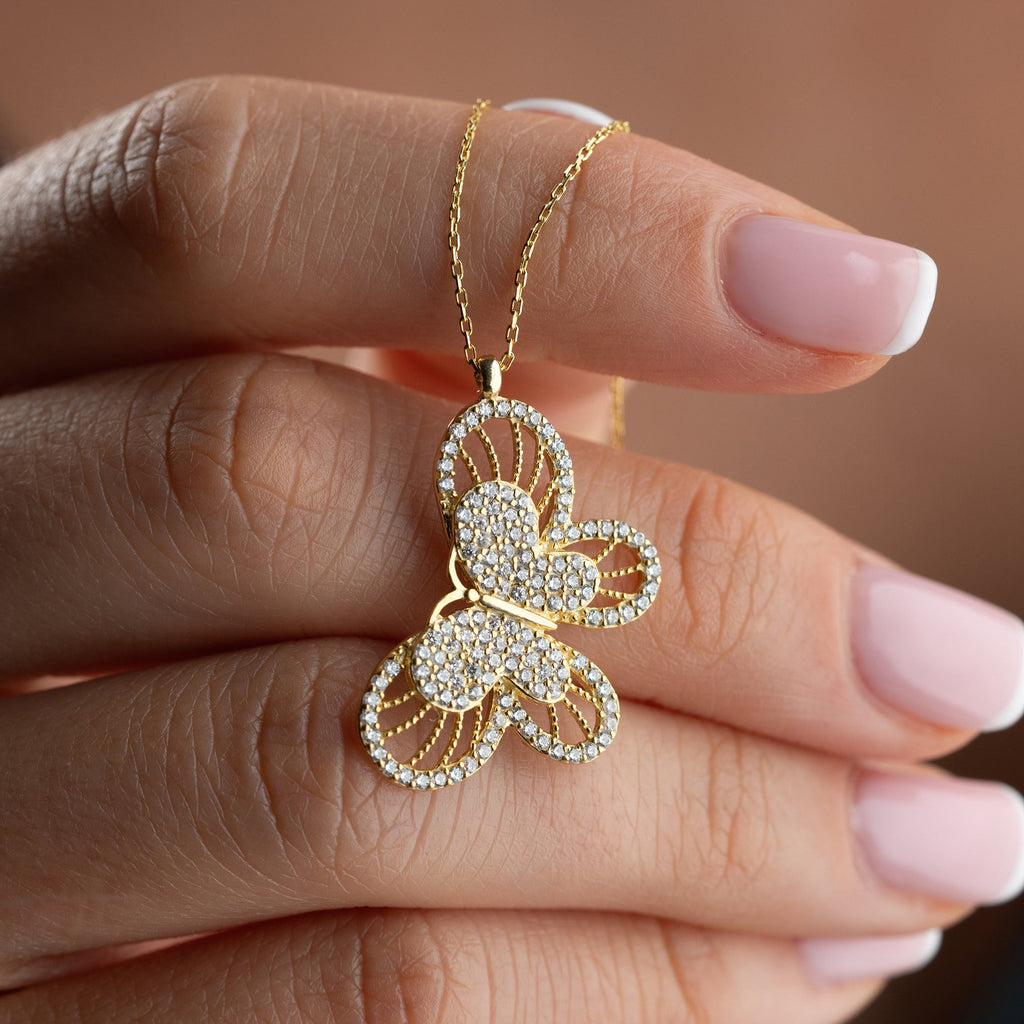 WONDERFULL BUTTERFLY HALSKETTE | 925 SILBER