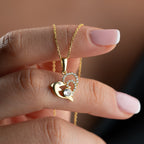 DOLPHIN HEART HALSKETTE | 925 SILBER