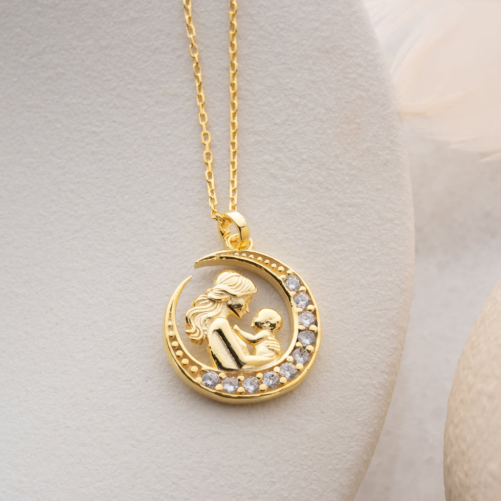 MOM MOON HALSKETTE | 925 SILBER