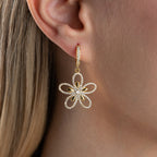 STEINGÄNSEBLÜMCHEN OHRRINGE | 925 SILBER
