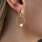 ZARTER STERNKREİS  OHRRINGE | 925 SILBER