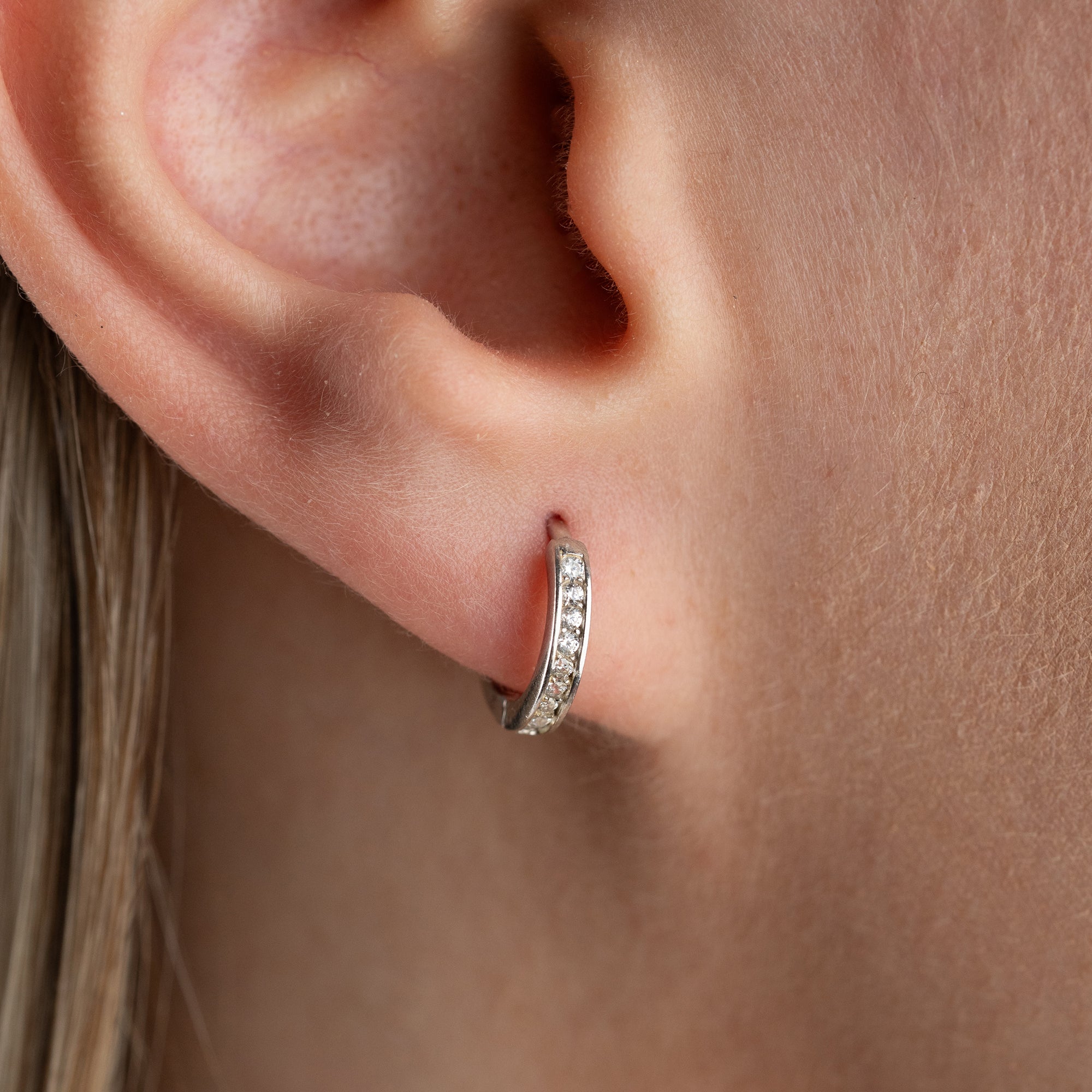 STEIN HOOP OHRRINGE | 925 SILBER