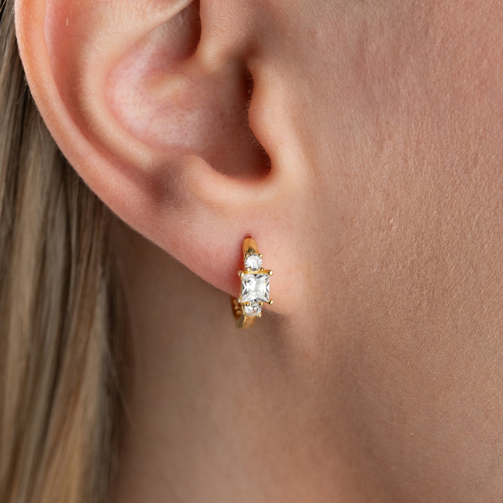 SOLITARRING  OHRRINGE | 925 SILBER
