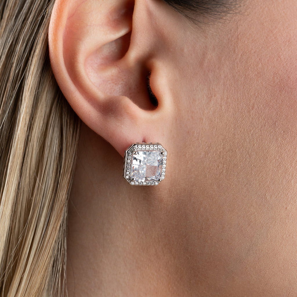 QUADRAT OHRRINGE | 925 SILBER