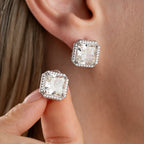 DIAMANTSTEIN  OHRRINGE | 925 SILBER