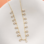 WASSERTROPFEN HALSKETTE | 925 SILBER