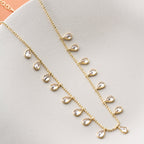 WASSERTROPFEN HALSKETTE | 925 SILBER