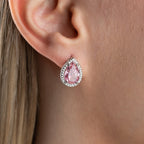 ROSA DROPSTEIN OHRRINGE | 925 SILBER
