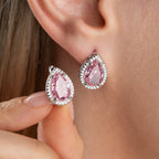 ROSA DROPSTEIN OHRRINGE | 925 SILBER