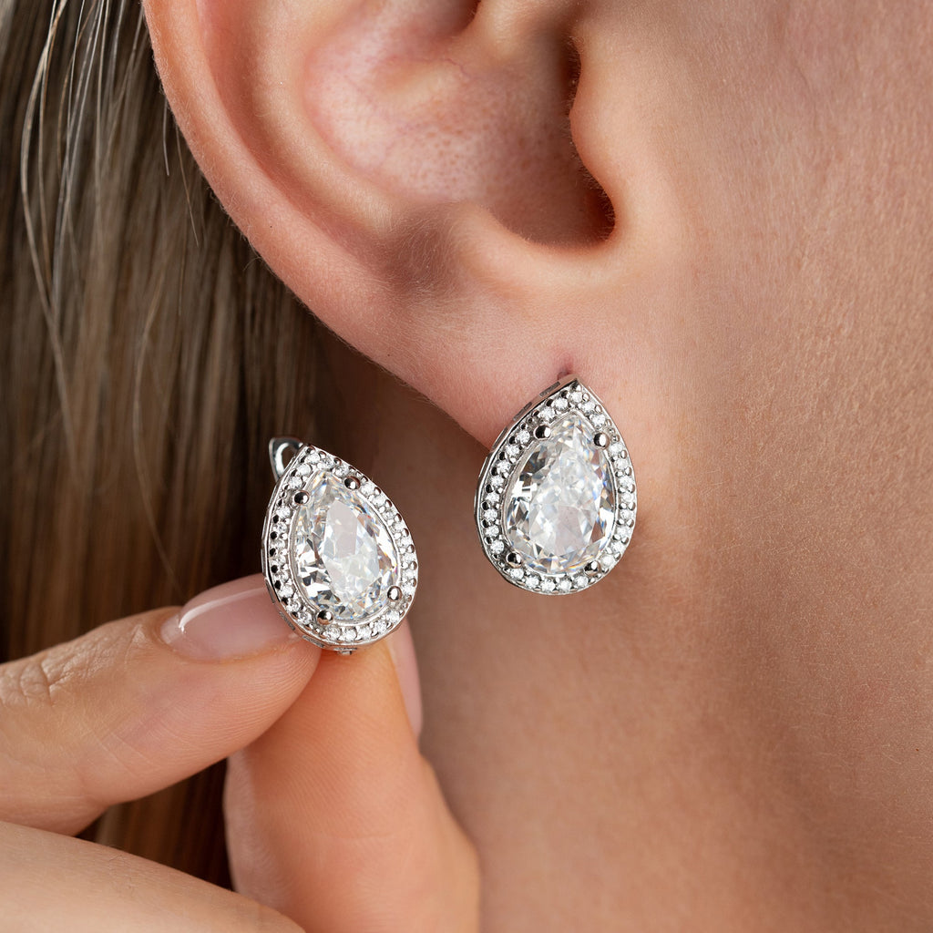 DROPSTEIN  OHRRINGE | 925 SILBER