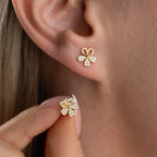 DAISY ZIRKONIA OHRRINGE | 925 SILBER