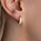 BAGUETTE HOOP OHRRINGE | 925 SILBER