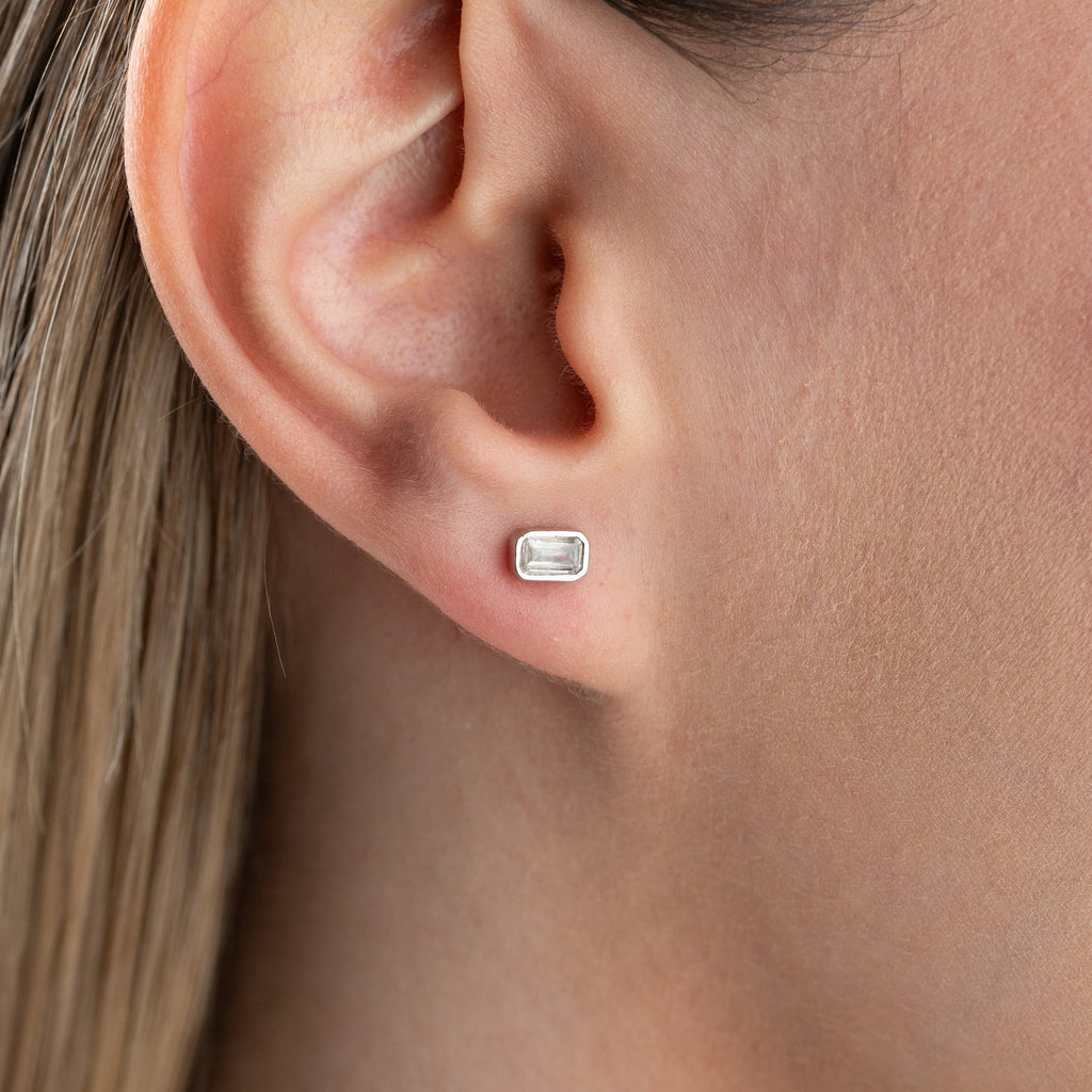 BAGUETTE OHRRINGE | 925 SILBER