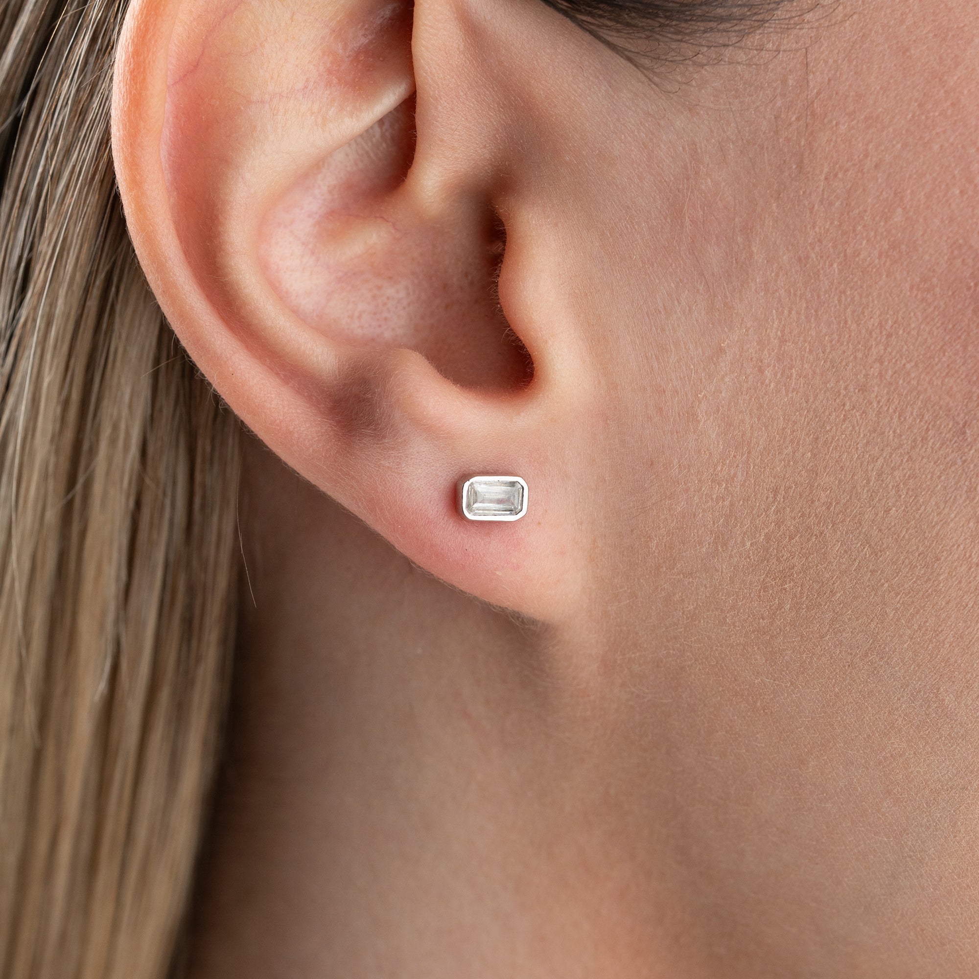 BAGUETTE OHRRINGE | 925 SILBER