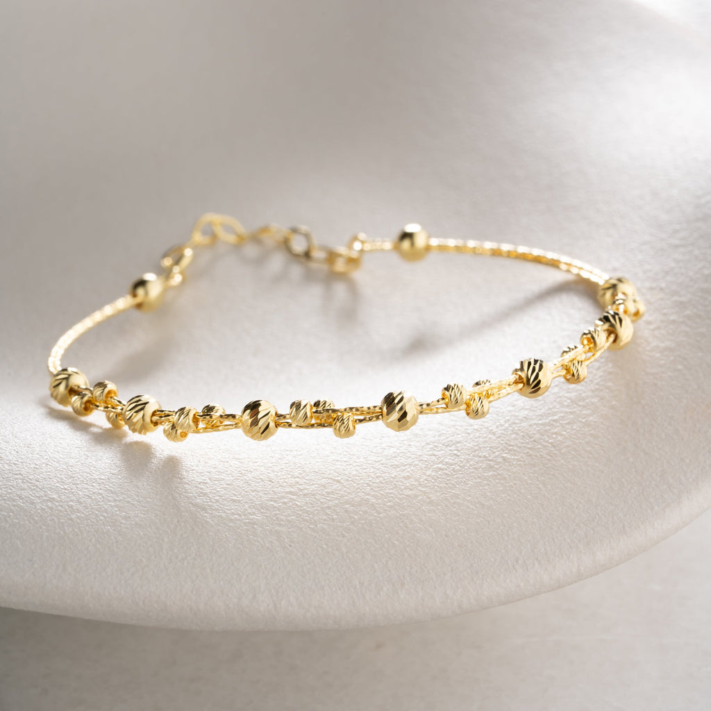 GOLD-SPIRAL-DORIKA ARMKETTE | 925 SILBER