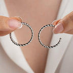 HOCHBLATT  OHRRINGE | 925 SILBER