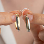 DUO HOOP OHRRINGE | 925 SILBER