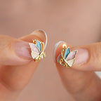 EMAİLLE SCHMETTERLING  OHRRINGE | 925 SILBER