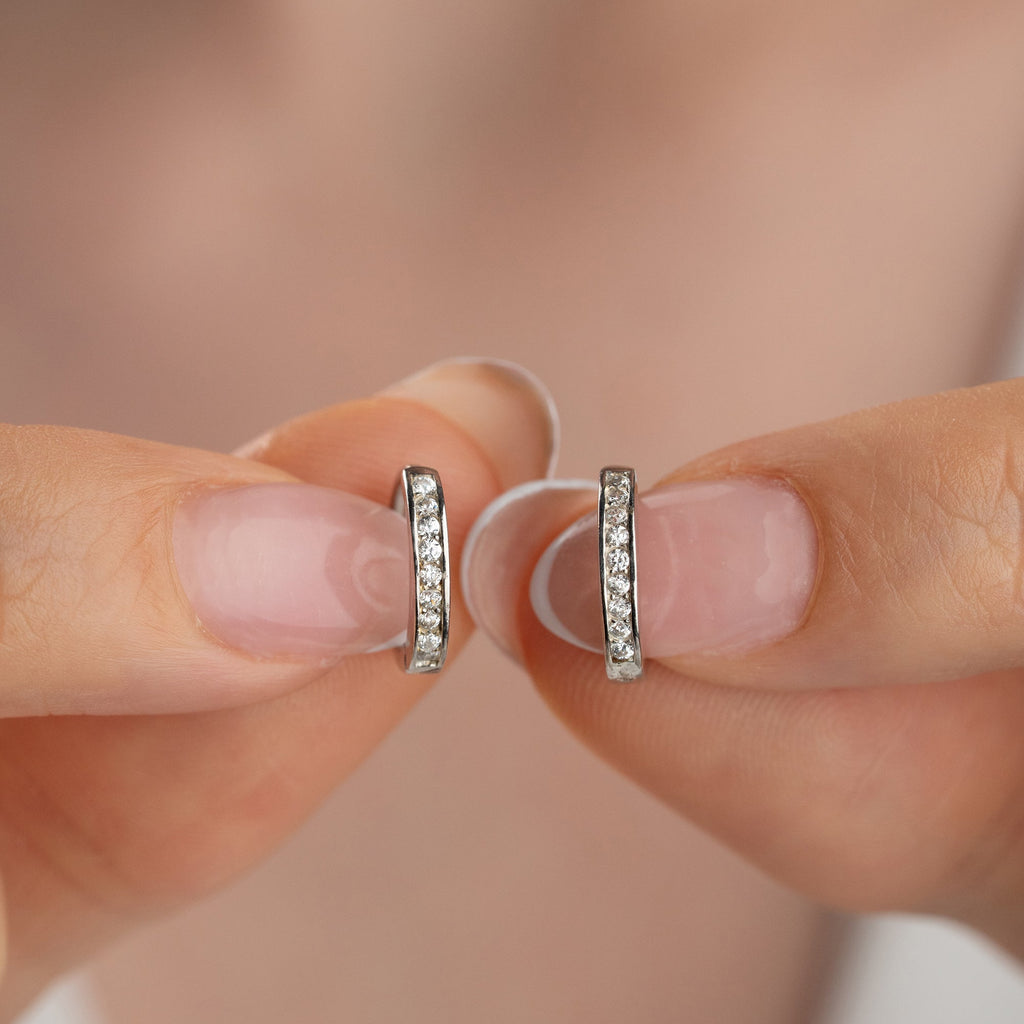 STEIN HOOP OHRRINGE | 925 SILBER
