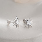 MINIMALISTISCH MIT OVALEM STEIN OHRRINGE | 925 SILBER