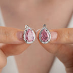 ROSA DROPSTEIN OHRRINGE | 925 SILBER