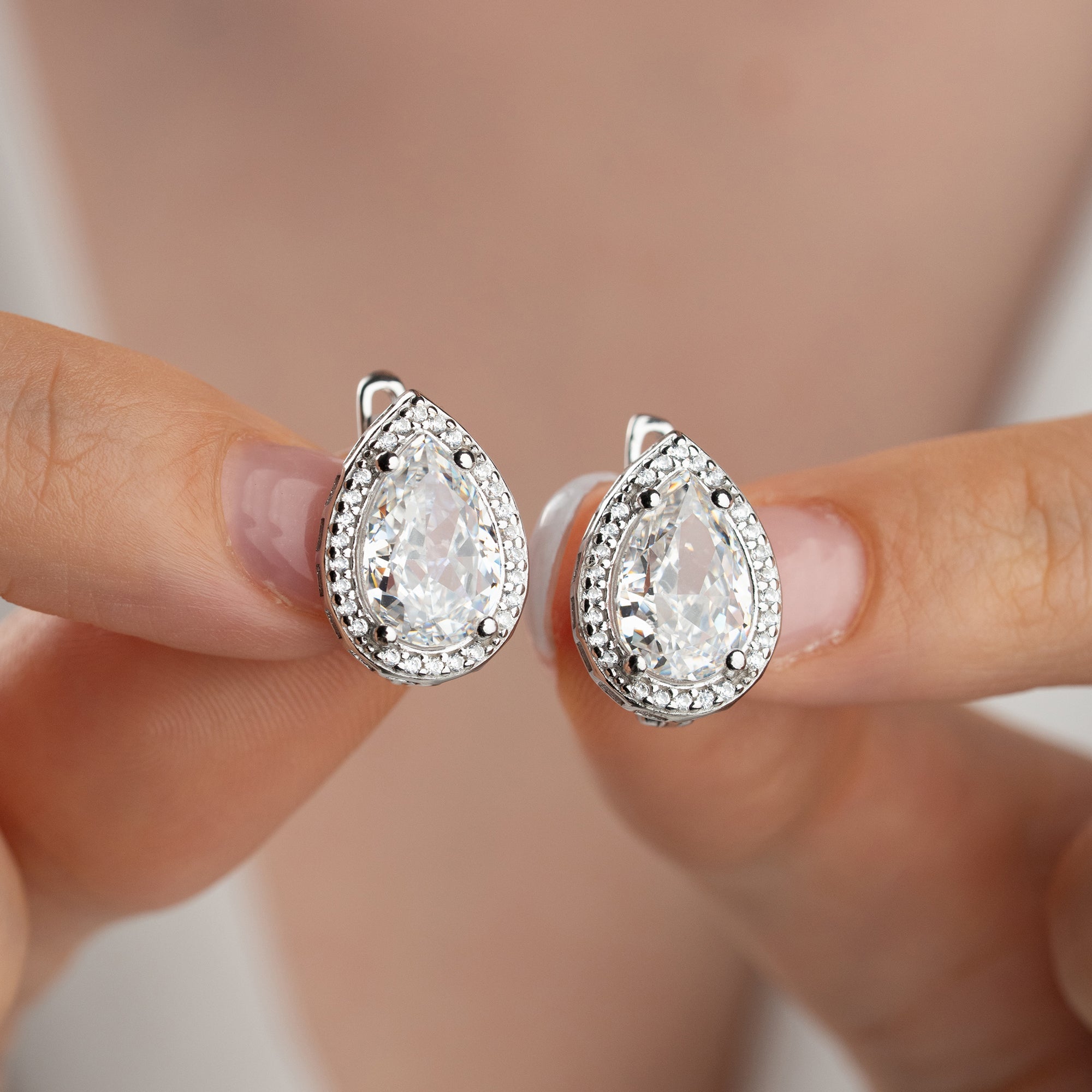 DROPSTEIN  OHRRINGE | 925 SILBER