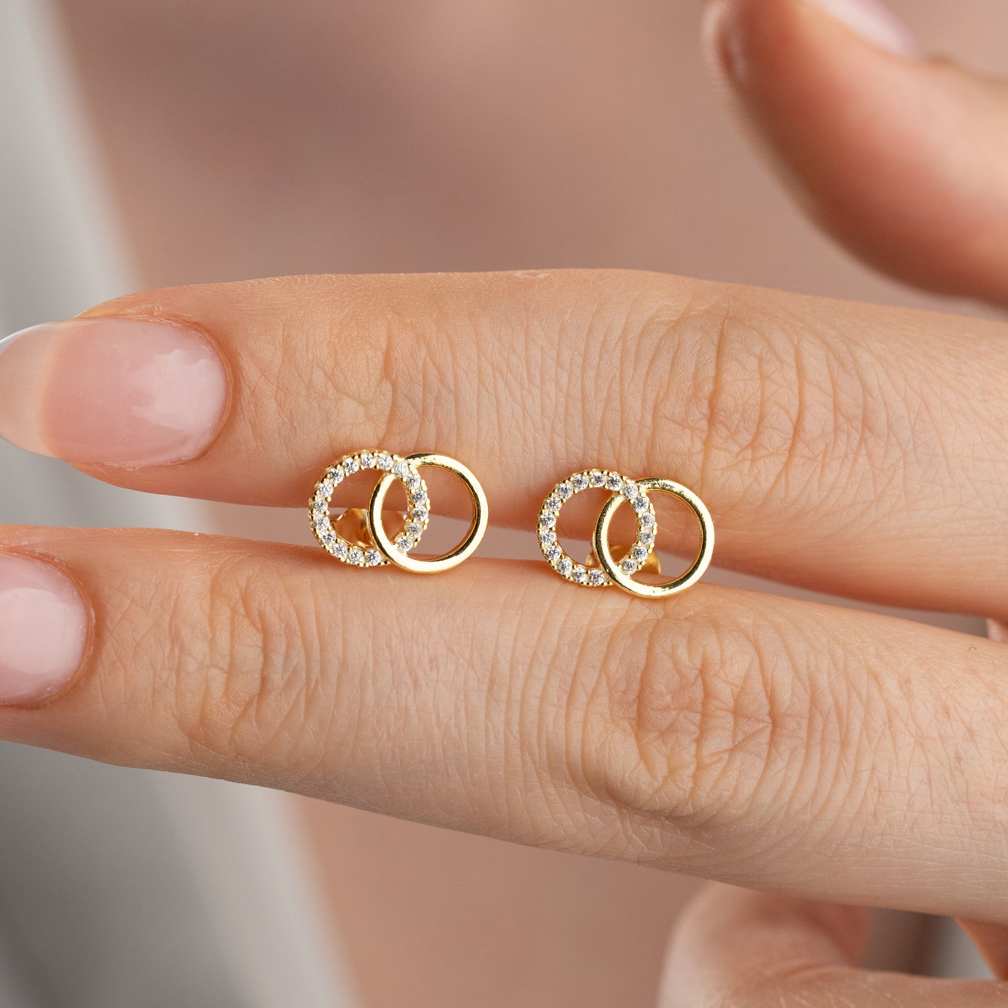 DOPPELRING OHRRINGE | 925 SILBER