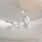 MINIMALISTISCH MIT MARQUISE-STEIN OHRRINGE | 925 SILBER
