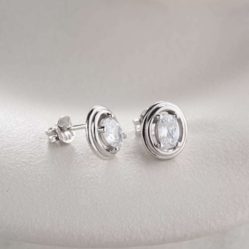 MINIMALISTISCH OVAL AUS SILBER OHRRINGE | 925 SILBER