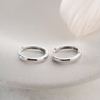 MINIMALISTISCHER SILBERRING OHRRINGE | 925 SILBER