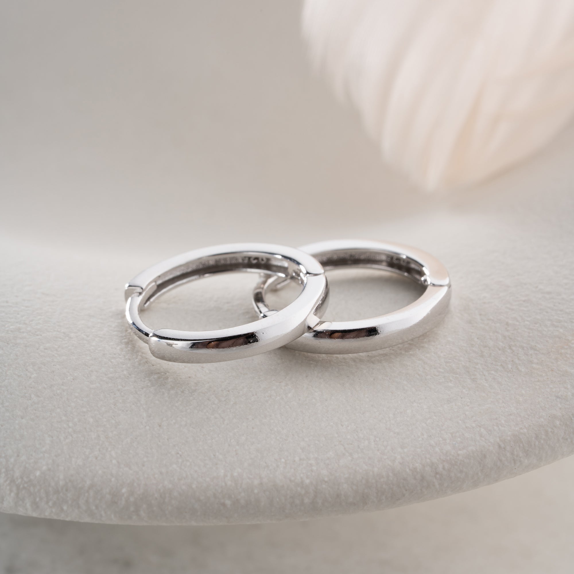 MINIMALISTISCHER SILBERRING OHRRINGE | 925 SILBER