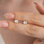 BAGUETTE OHRRINGE | 925 SILBER