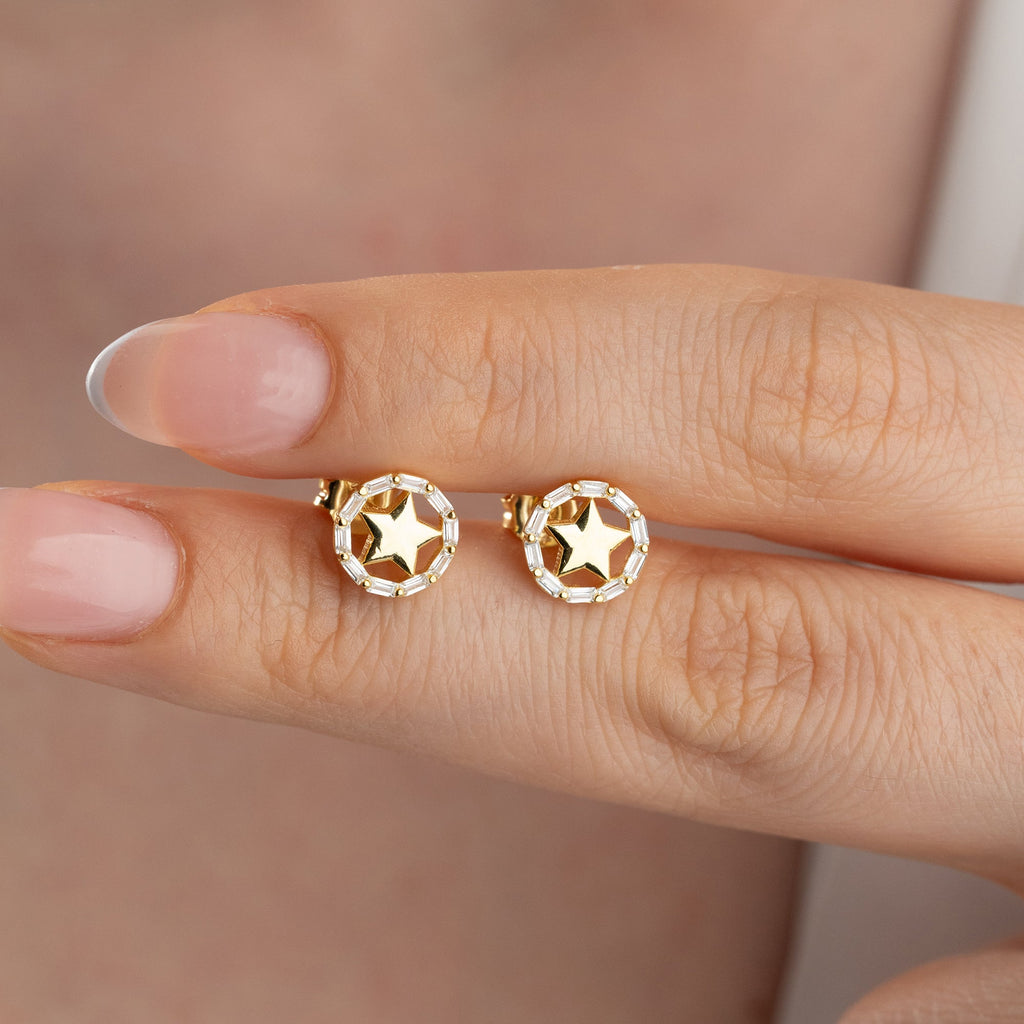 STAR OHRRINGE | 925 SILBER