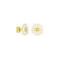 Silberner Daisy-Ohrring aus 925er Silber von AURIME, detailreiche Blüten-Design, elegante Schmuckstück für Damen