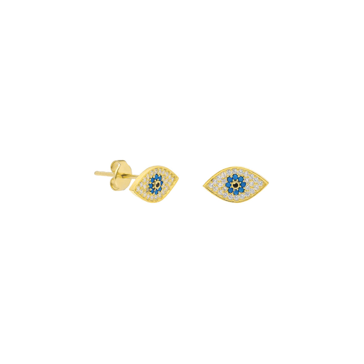 DIAMOND NAZAR OHRRING aus 925 Silber - Eleganter Ohrringe - AURIME