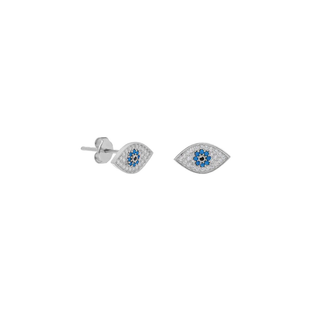 DIAMOND NAZAR OHRRING aus 925 Silber - Eleganter Ohrringe - AURIME