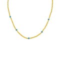DORICA NAZAR Halskette aus 925 Silber von AURIME, detailreiche Kette mit filigranem Nazar-Anhänger, elegantes Schmuckstück