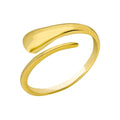 Eleganter DROPS RING aus 925 Silber von AURIME, mit stilvollem Drop-Design und feiner Verarbeitung, auf weißem Hintergrund.