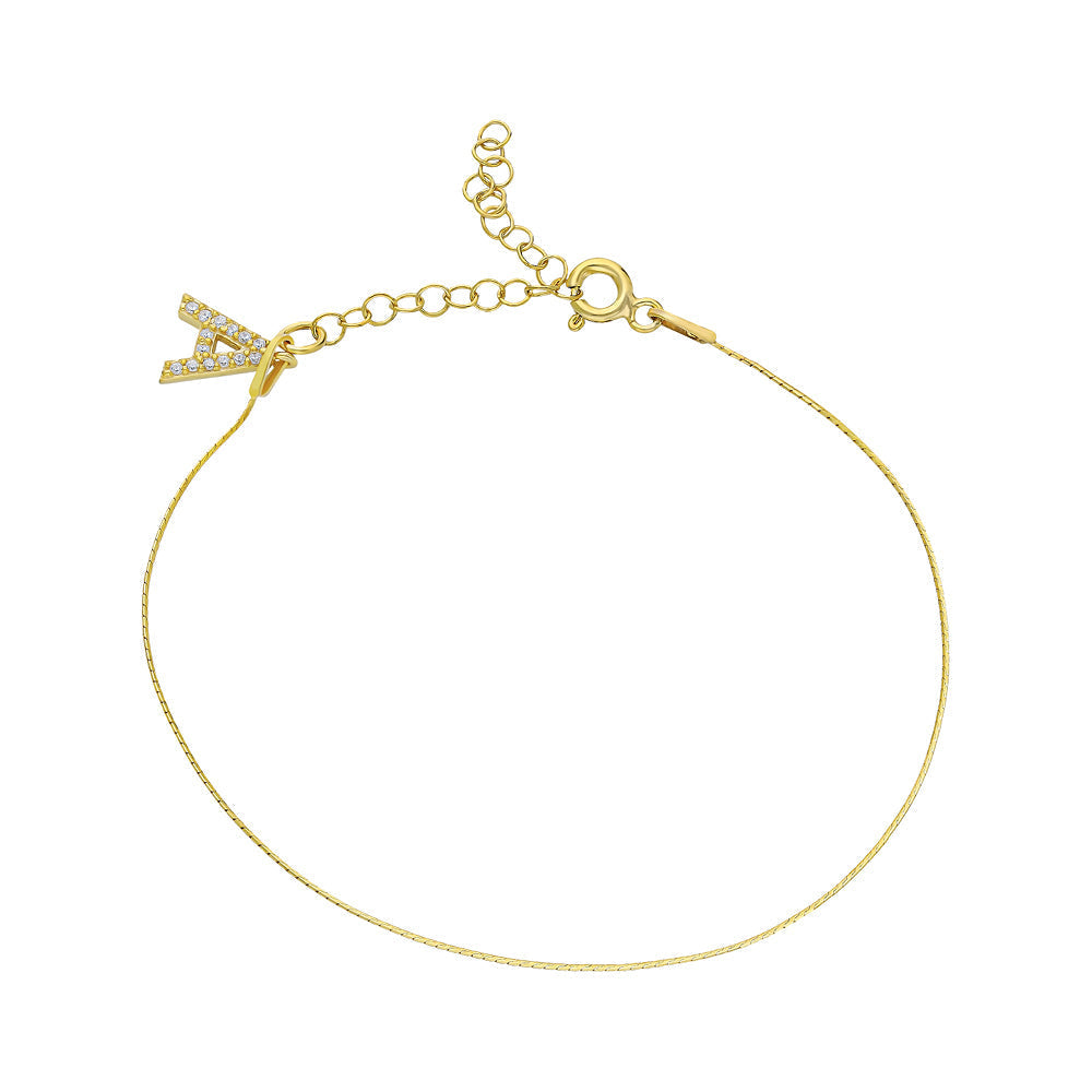 SEIL ARMKETTE MIT INITALIEN aus 925 Silber - Eleganter Halskette - AURIME