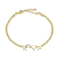 LOVE DORICA Armband aus 925 Silber von AURIME, detailreiche Schmuckstück mit Herzdesign, auf einem weißen Hintergrund.