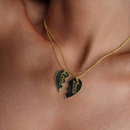 COUPLE HEART NAME NECKLACE aus 925 Silber - Hochwertiger Schmuck - AURIME